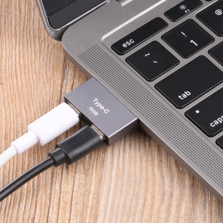 Адаптер с двумя разъёмами USB-C/Type-C (папа) на два разъёма USB-C/Type-C (мама)
