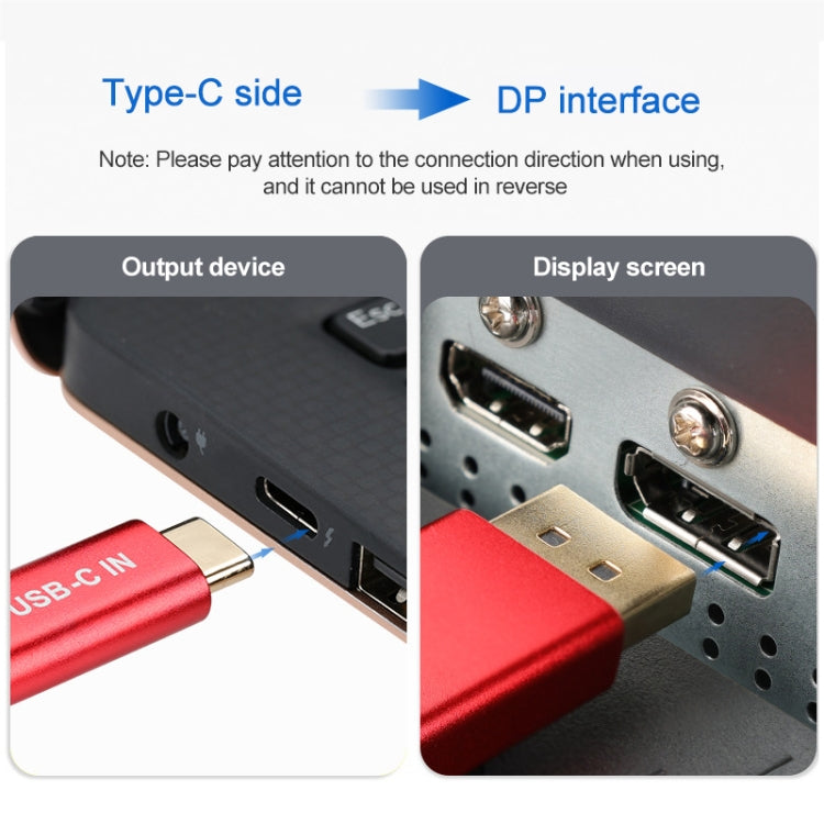 Кабель-адаптер 4K 60 Гц USB-C/Type-C (штекер) — DisplayPort (штекер) HD