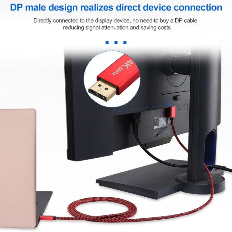 Кабель-адаптер 4K 60 Гц USB-C/Type-C (штекер) — DisplayPort (штекер) HD