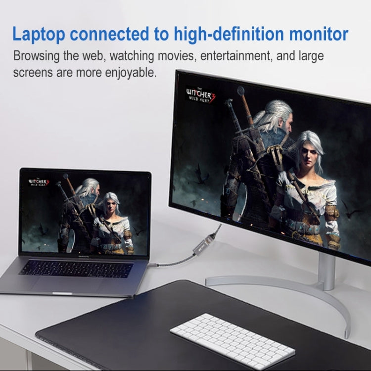 Кабель-адаптер 4K 60 Гц USB-C / Type-C «папа» - HDMI «мама»