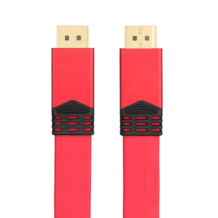 Плоский алюминиевый кабель-адаптер DisplayPort 1.2 (штекер) – DisplayPort 1.2 (штекер) 4K 60 Гц, длина кабеля: 2 м