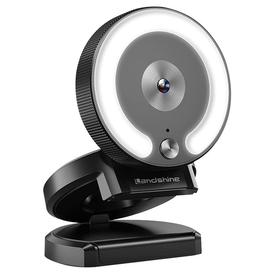 Широкоугольная HD-камера Landshine 90 градусов с USB-подсветкой, автофокусом, разрешением 2K и кольцевой подсветкой