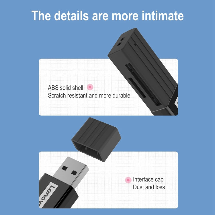 Original Lenovo D231 2 in 1 5Gbps USB 3.0 Card Reader