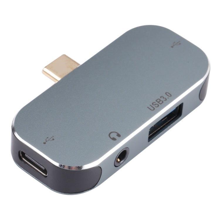 4-в-1 USB-C/Type-C (штекер) на USB-C/Type-C + 3,5 мм AUX + USB 3.0 + USB (гнездо)