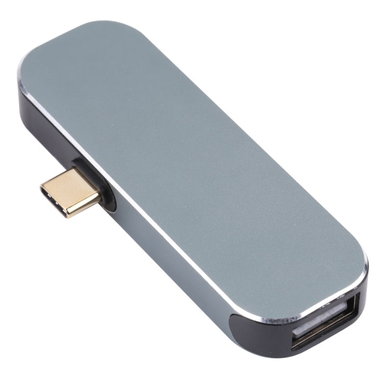 Адаптер 5-в-1 USB-C/Type-C (папа) на два USB-C/Type-C + два USB + USB 3.0 (мама)