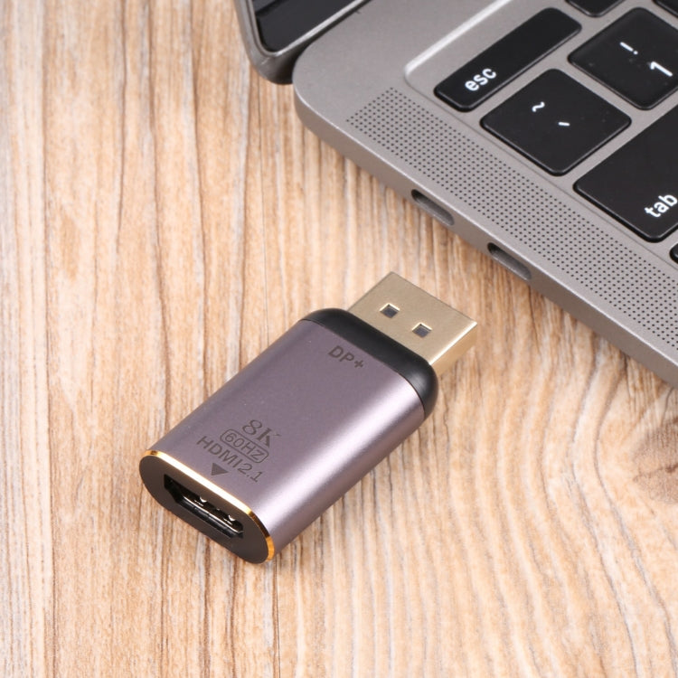 8K 60Hz HDMI 2.1 ligzdas uz DP ligzdas adapteris
