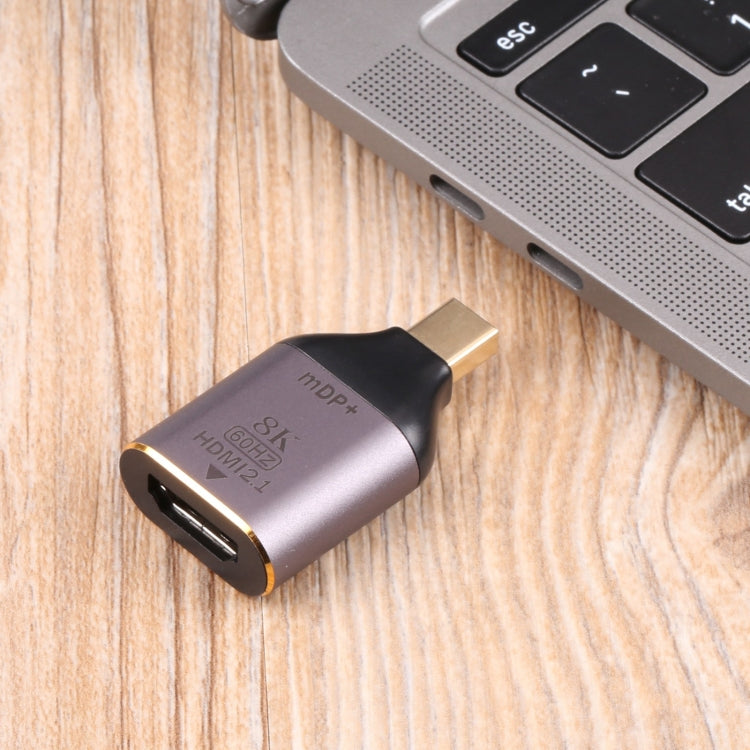 Адаптер HDMI 2.1 8K 60 Гц (женский) на Mini DP (мужской)