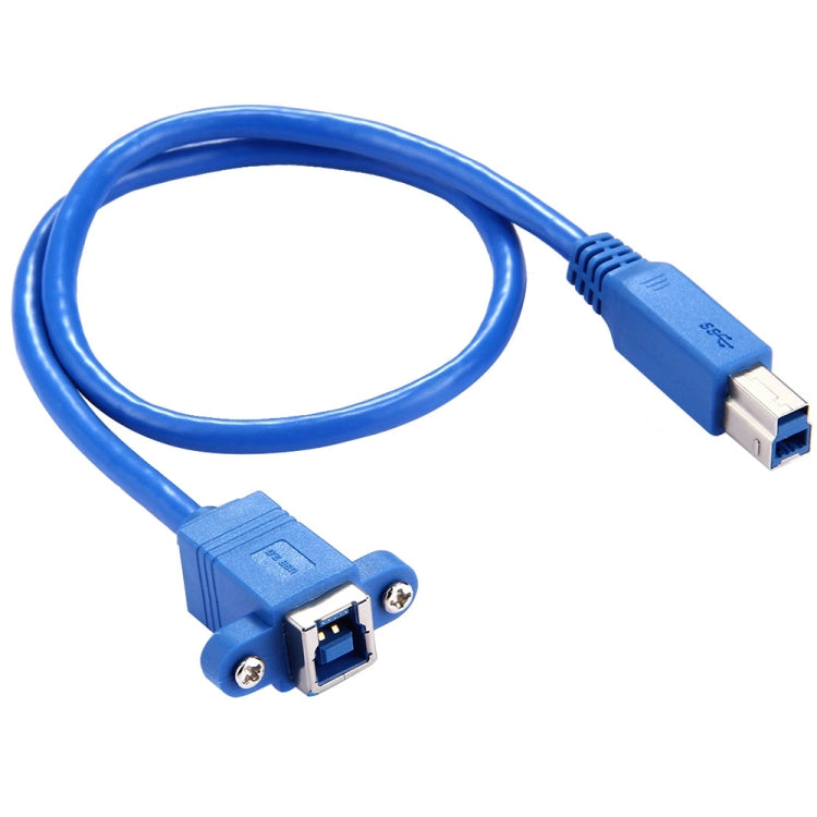 Кабель-адаптер USB 3.0 B-мама - B-папа длиной 50 см для передачи данных принтера/сканера
