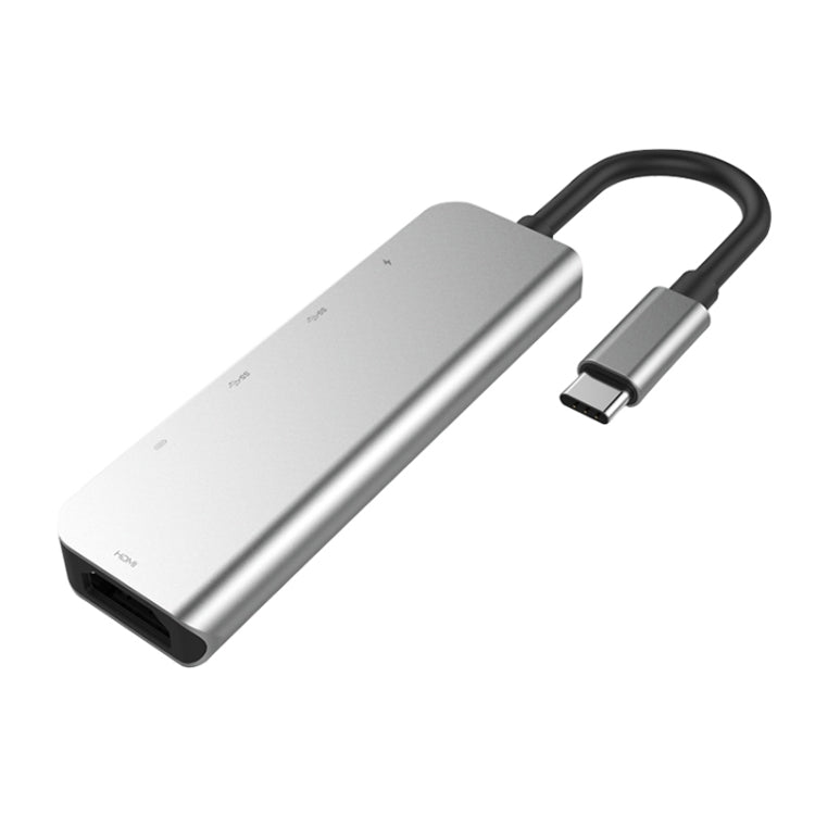 Адаптер-концентратор 5-в-1 HDMI + USB x 2 + PD x 2 на USB-C / Type-C