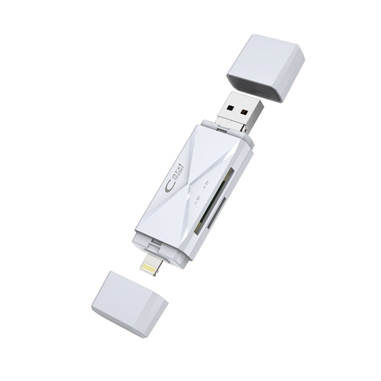 Многофункциональный картридер ADS-208 8 Pin+USB+Micro USB