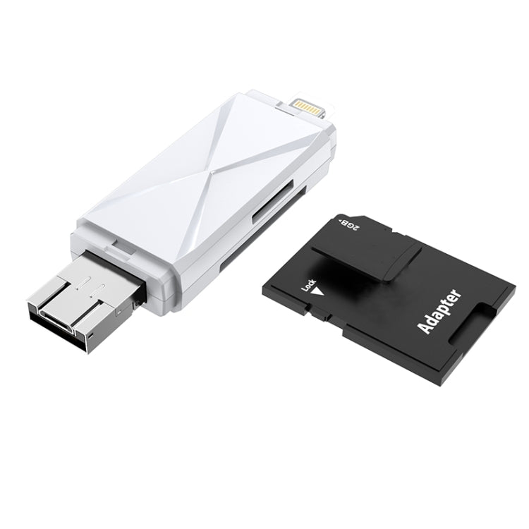 Многофункциональный картридер ADS-208 8 Pin+USB+Micro USB