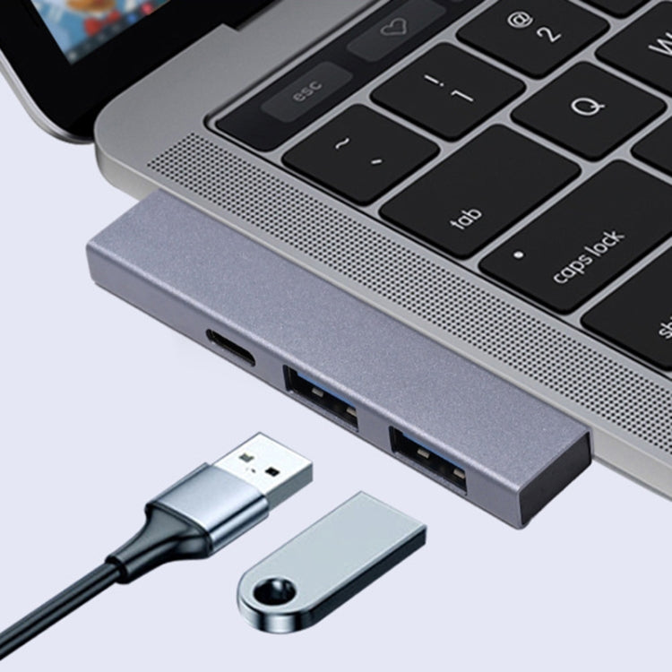 Адаптер 889C USB-штекер на USB 2.0+USB 3.0+USB-C/Type-C (гнездо)