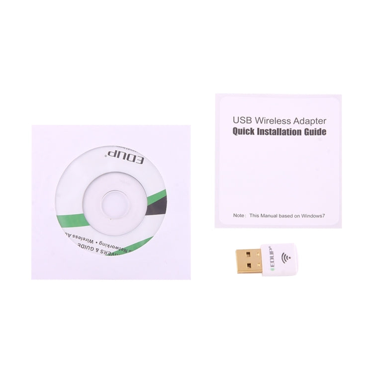 EDUP EP-AC1619 Мини Беспроводная USB-карта 600 Мбит/с 2,4 ГГц / 5,8 ГГц 150 Мбит/с + 433 Мбит/с Двухдиапазонная WiFi-сетевая карта для ноутбука / ноутбука / ПК
