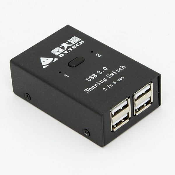 DY-B046 2 входа 4 выхода USB 2.0 коммутатор USB флэш-принтер адаптер