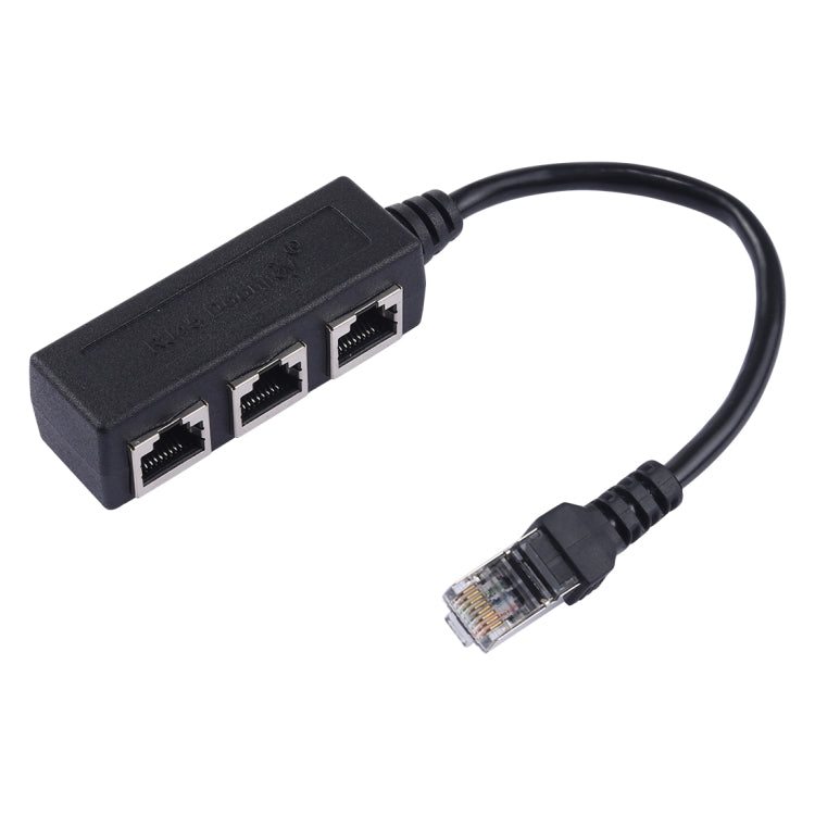 Сетевой удлинитель-разветвитель RJ45 для локальной сети Ethernet с 1 на 3 розетки