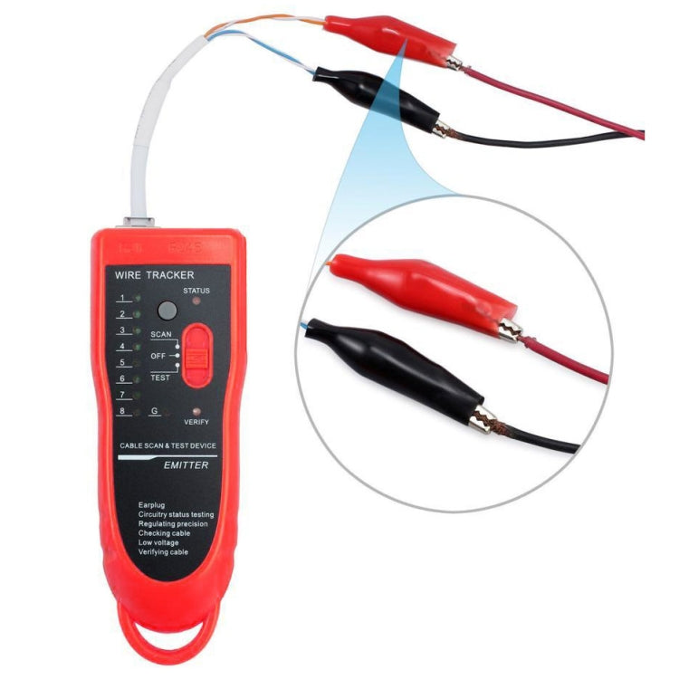 Тестер телефонного провода RJ11 / RJ45, тестер сетевого кабеля Ethernet LAN, детектор, искатель линии