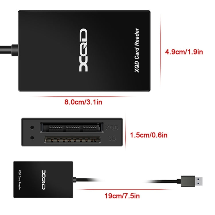 Кардридер Rocketek CR312-A USB3.0 SD / XQD 2 в 1