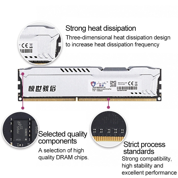 Модуль оперативной памяти JingHai 1.2V DDR4 2666MHz 16GB для настольного ПК