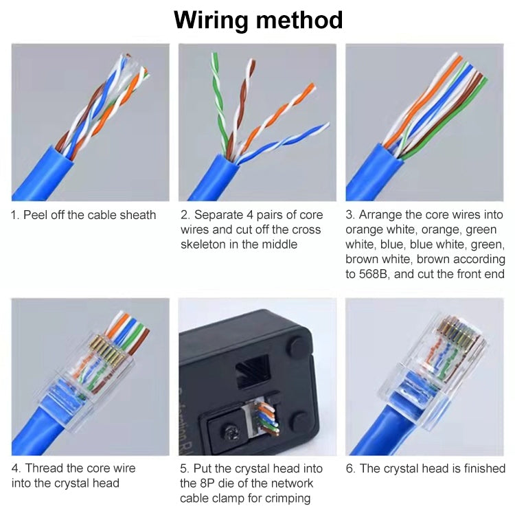 100 шт. экранированных проходных разъемов RJ45 Cat5e, модульных штекеров