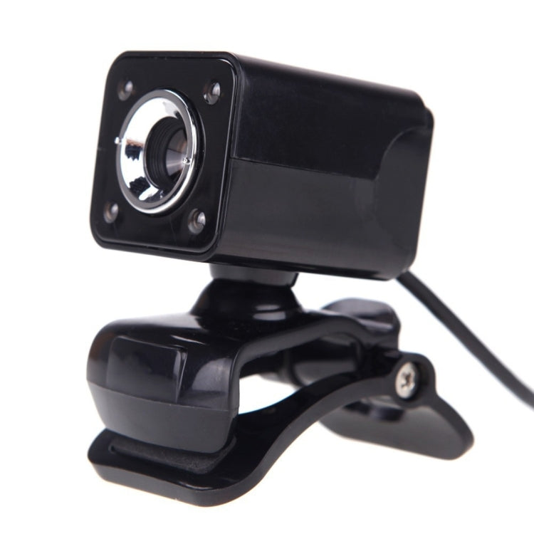 Веб-камера A862 с вращением на 360 градусов, разрешением 480P, USB-проводная камера с микрофоном и 4 светодиодами для настольного компьютера или ноутбука со Skype. Длина кабеля: 1,4 м