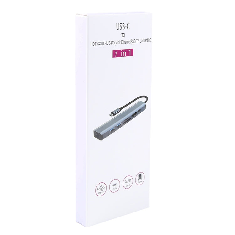 BYL-2303 7-в-1 USB-C / Type-C - USB Многофункциональная док-станция-концентратор Адаптер