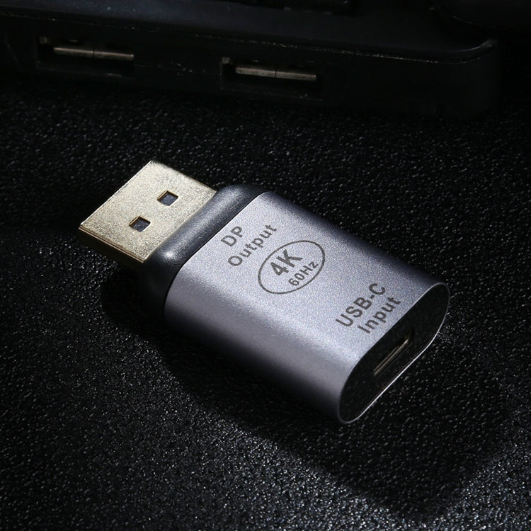 Type-C / USB-C Female to Big DP Male Aluminium Alloy Adapter