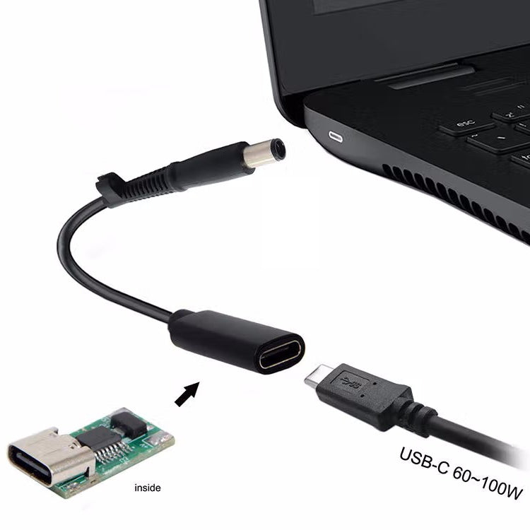 Кабель-адаптер питания DP USB-C/Type-C на 7,4 x 0,6 мм для HP