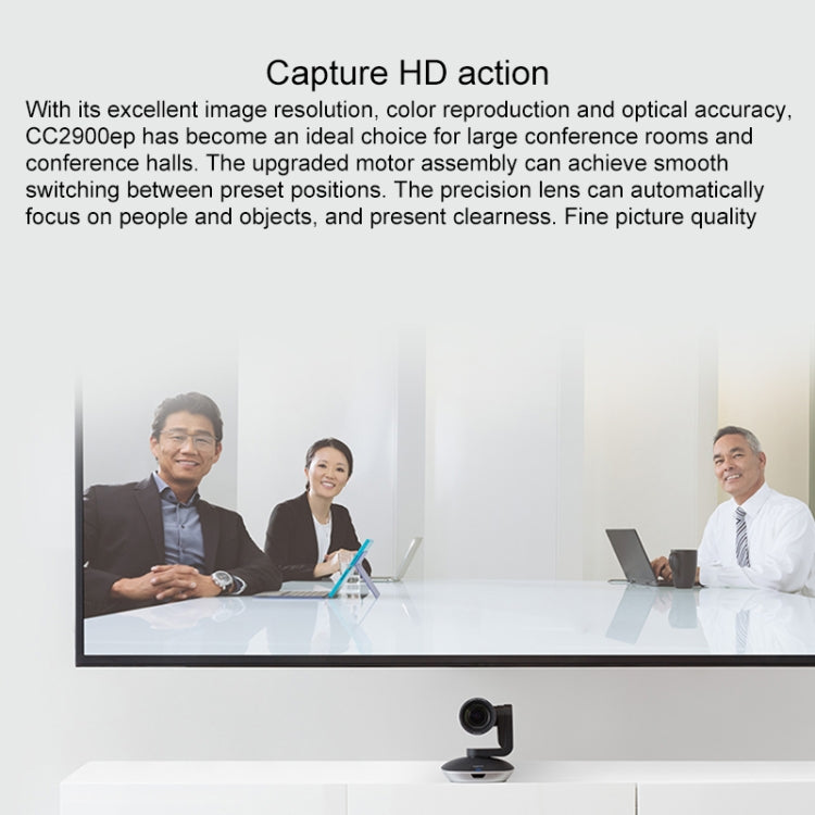 Корпоративная конференц-камера Logitech CC2900EP HD 1080P с 10-кратным зумом без потерь, вилка ЕС