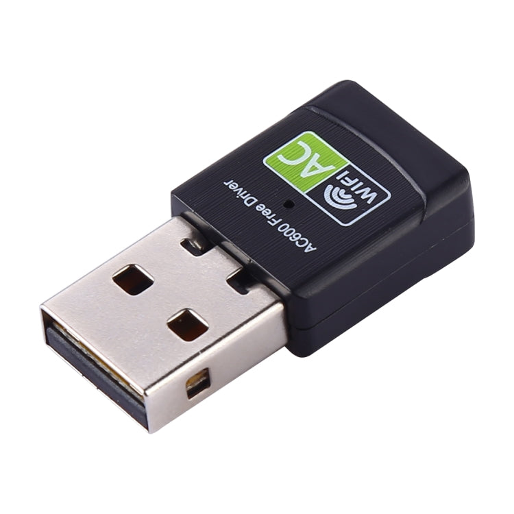 AC600Mbps 2.4GHz & 5GHz двухдиапазонный USB 2.0 WiFi Free Drive Adapter внешняя сетевая карта