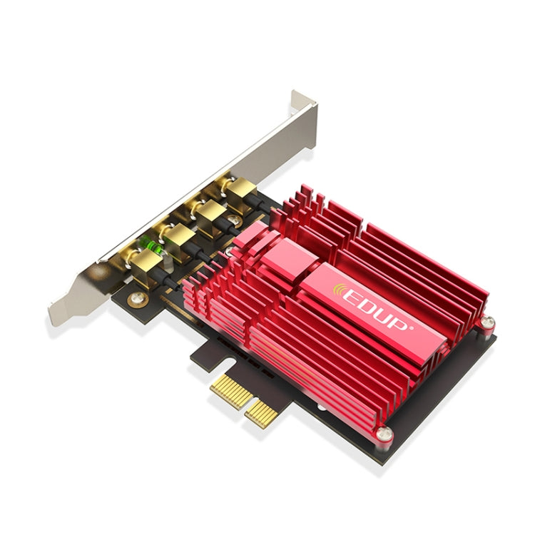 EDUP 9633-800 AC1900 Мбит/с 2,4 ГГц и 5 ГГц двухдиапазонный PCI-Express адаптер внешняя сетевая карта с 4 антеннами