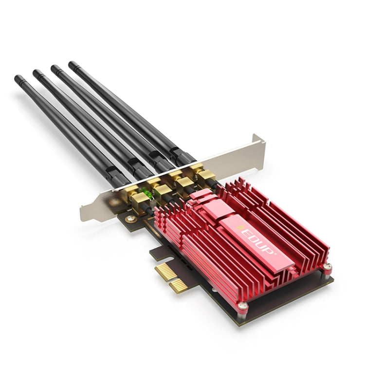 EDUP 9633-800 AC1900 Мбит/с 2,4 ГГц и 5 ГГц двухдиапазонный PCI-Express адаптер внешняя сетевая карта с 4 антеннами