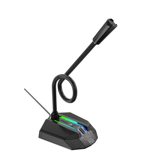 Гибкий USB-микрофон HXSJ TSP202 с RGB-подсветкой для голосового чата и видеоконференций
