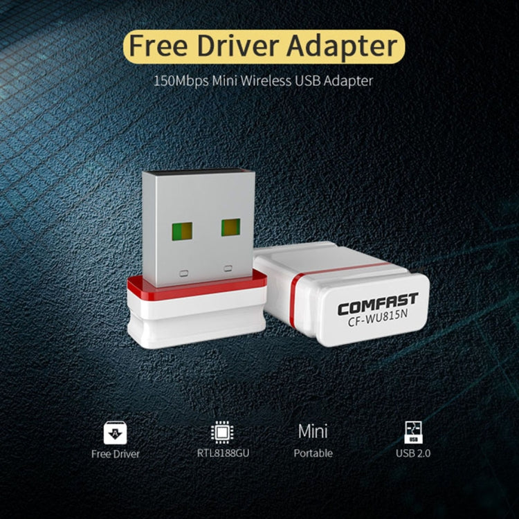 COMFAST CF-WU815N 150 Мбит/с Мини Беспроводной USB 2.0 Бесплатный драйвер WiFi Адаптер Внешняя сетевая карта
