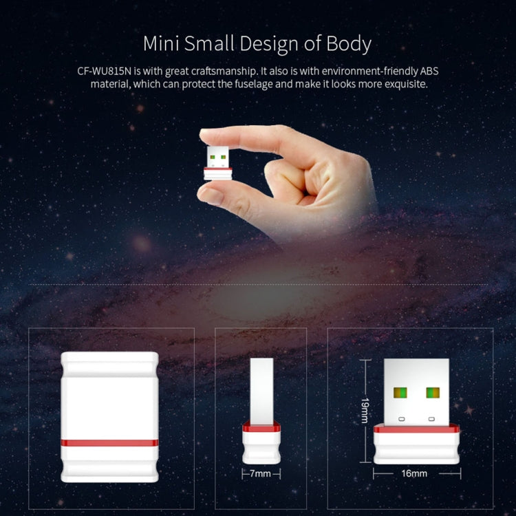 COMFAST CF-WU815N 150 Мбит/с Мини Беспроводной USB 2.0 Бесплатный драйвер WiFi Адаптер Внешняя сетевая карта
