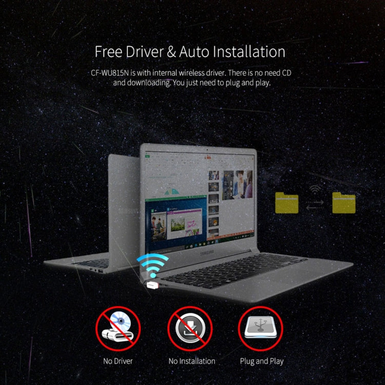 COMFAST CF-WU815N 150 Мбит/с Мини Беспроводной USB 2.0 Бесплатный драйвер WiFi Адаптер Внешняя сетевая карта