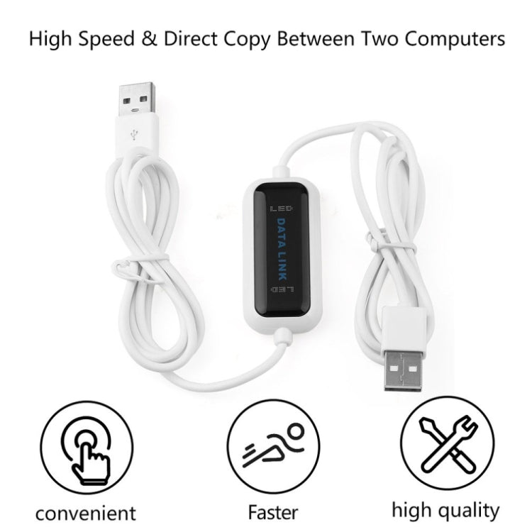 Высокоскоростной USB-кабель для передачи данных между ПК и ПК, длина: 1,75 м