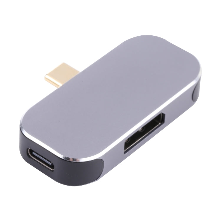 3 в 1 USB-C/Type-C (папа) на USB-C/Type-C (зарядка) + USB + DP (мама) адаптер