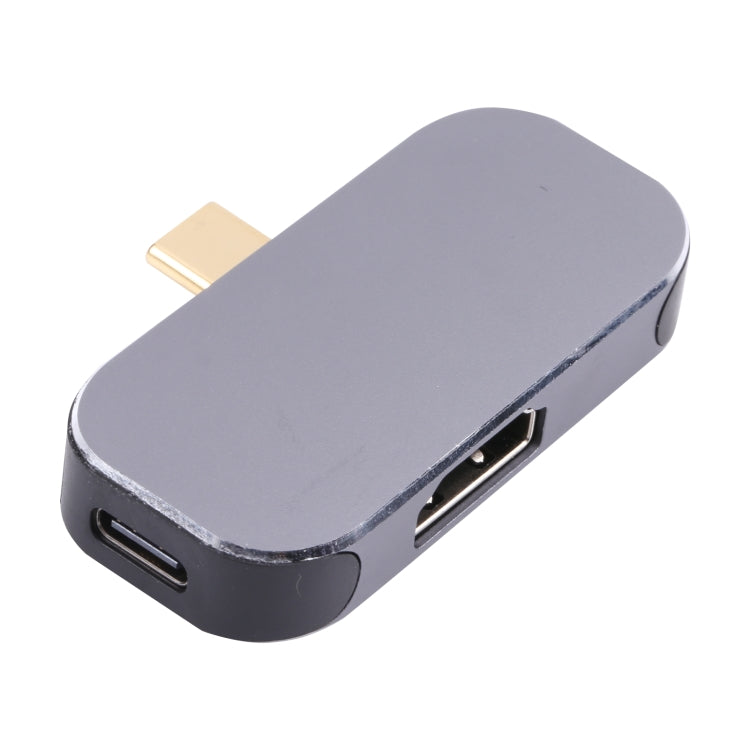 Адаптер 3 в 1 USB-C/Type-C (папа) на два USB-C/Type-C + HDMI (мама) 4K 60 Гц