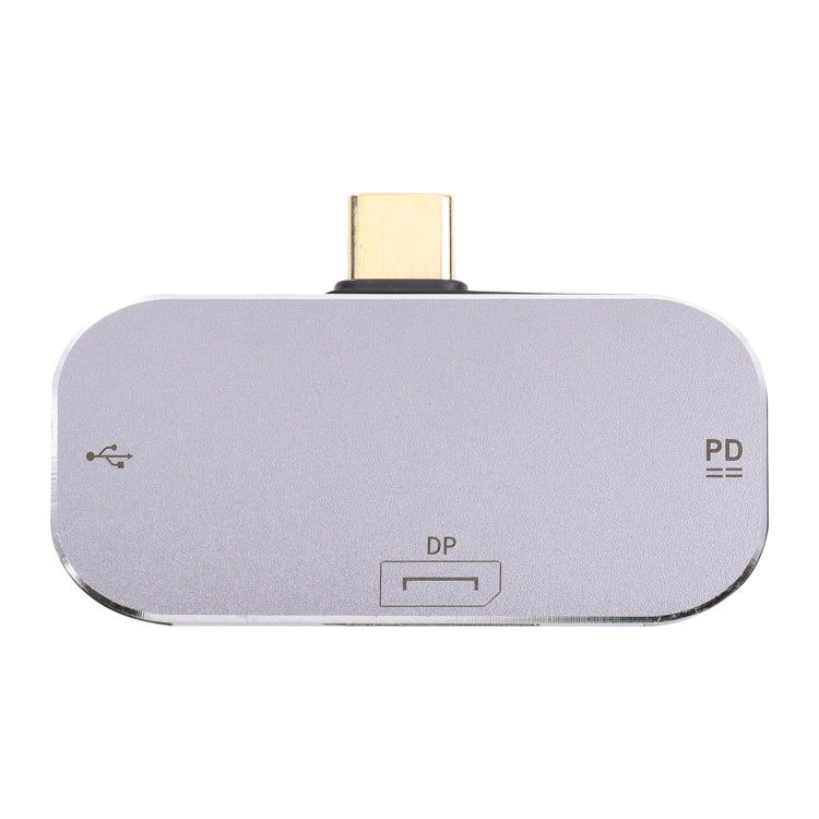 Адаптер 3 в 1 USB-C/Type-C (папа) на два USB-C/Type-C + DP (мама)