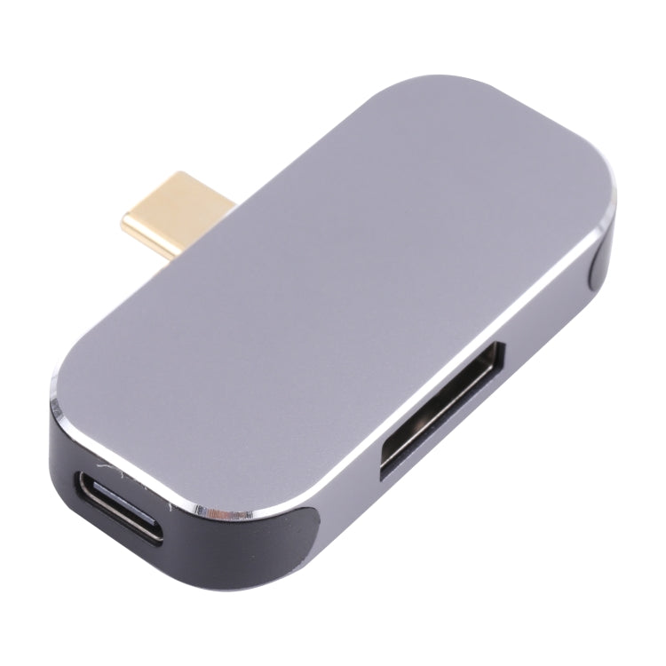 Адаптер 3 в 1 USB-C/Type-C (папа) на два USB-C/Type-C + DP (мама)