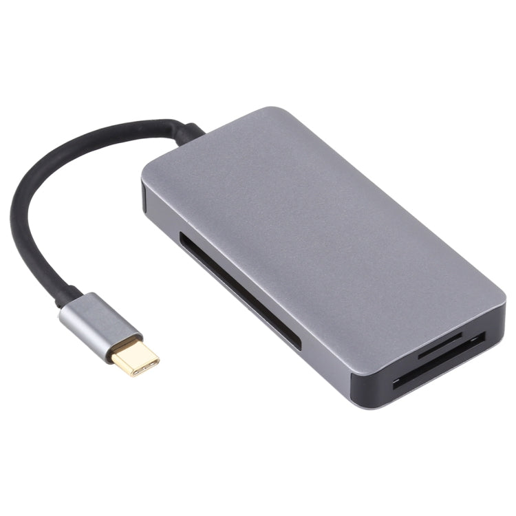 5 vienā divkāršs USB 3.0 + CF + TF + SD daudzfunkcionāls USB-C OTG karšu lasītājs