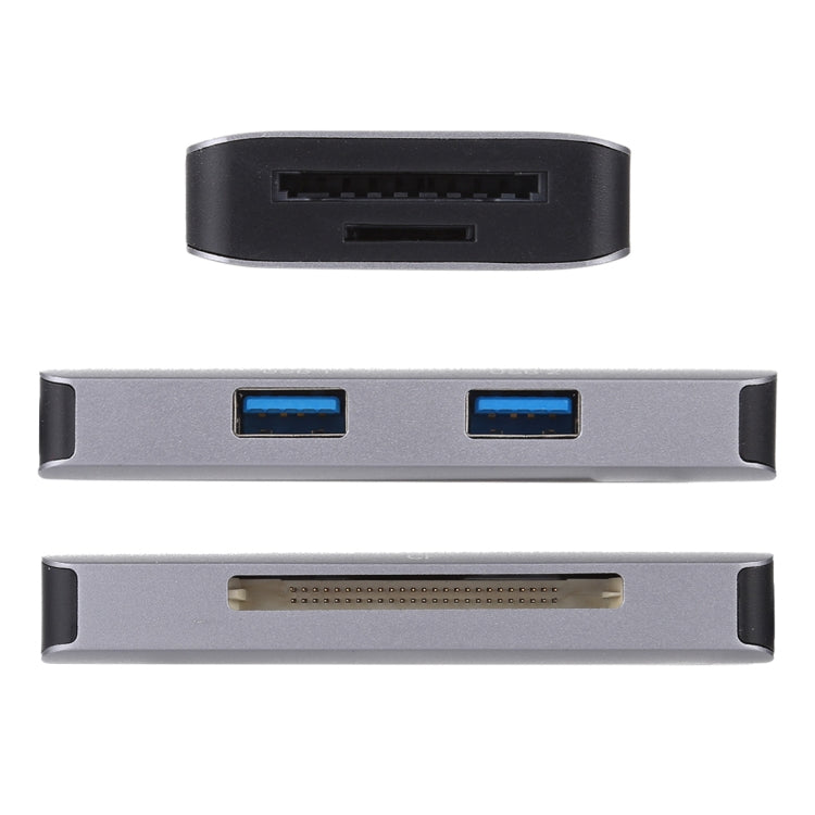 Многофункциональный картридер USB 3.0 5 в 1 с двумя портами USB 3.0 + CF + TF + SD