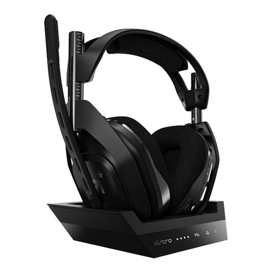 Многофункциональная базовая станция Logitech Astro A50 с беспроводной игровой гарнитурой, микрофоном и встроенной звуковой картой USB