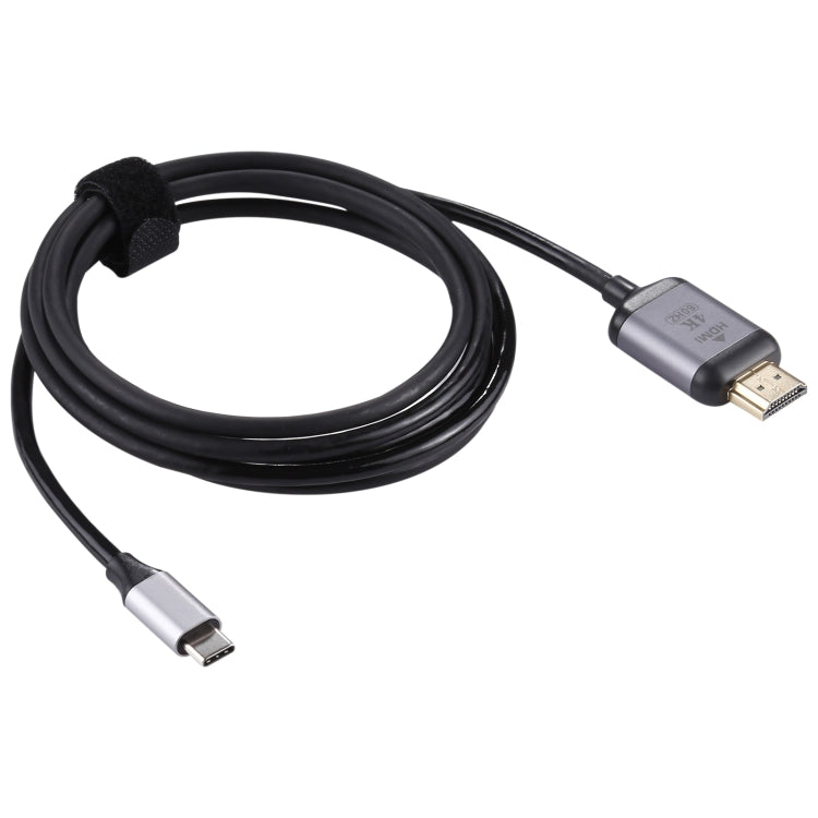 4K 60Hz C tipa / USB-C vīriešu un HDMI vīriešu adaptera kabelis, garums: 1,8 m