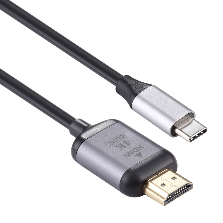 4K 60Hz C tipa / USB-C vīriešu un HDMI vīriešu adaptera kabelis, garums: 1,8 m