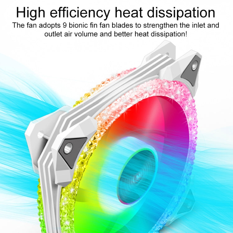 COOLMOON AS2 PWM kontrolēts dzesēšanas ventilators 12 cm divu apertūru datora ūdens dzesēšanas ARGB korpusa ventilators