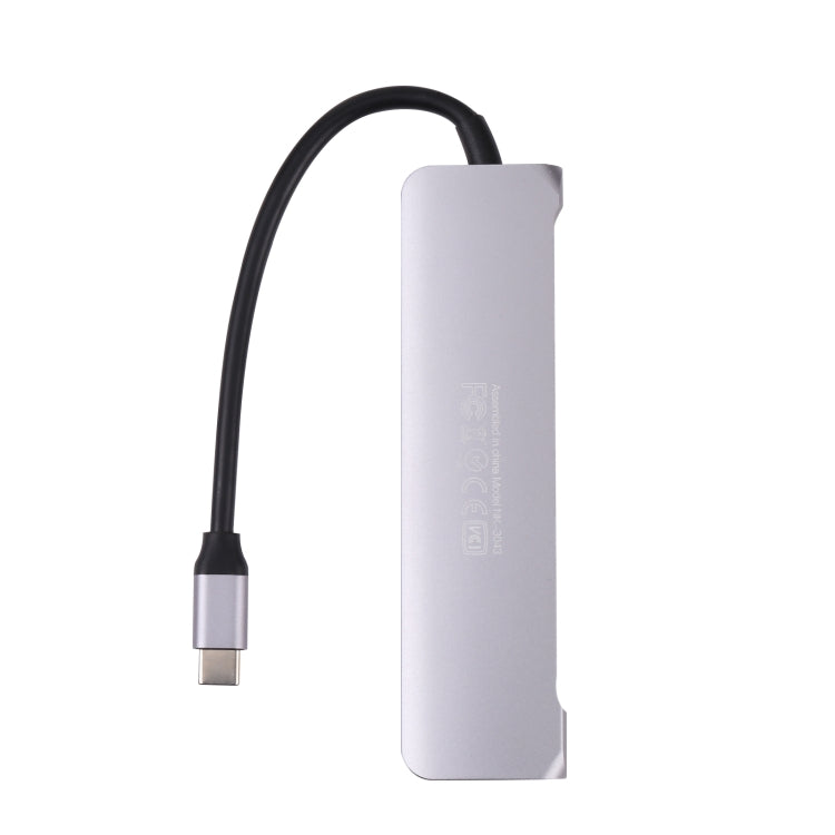 6 vienā daudzfunkcionāla C tipa / USB-C adaptera dokstacija