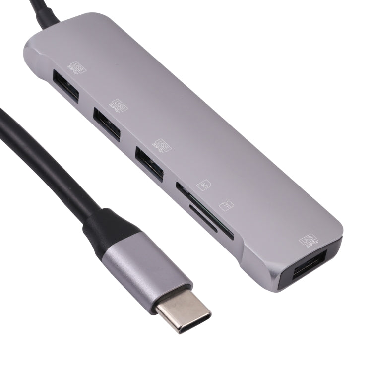 6 vienā daudzfunkcionāla C tipa / USB-C adaptera dokstacija