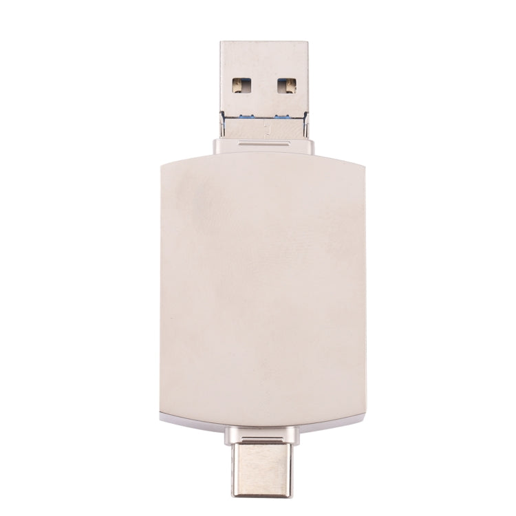 8 в 1 Type-C / USB-C + 8-контактный + два USB + SD + TF + карта Micro + многофункциональный адаптер OTG