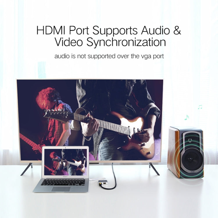 Адаптер 2 в 1 4Kx2K Mini DisplayPort - VGA и HDMI